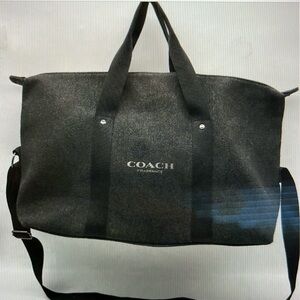 Large coach black duffle bag